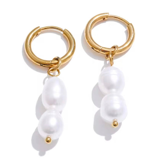 ARETES PERLA DE AGUA